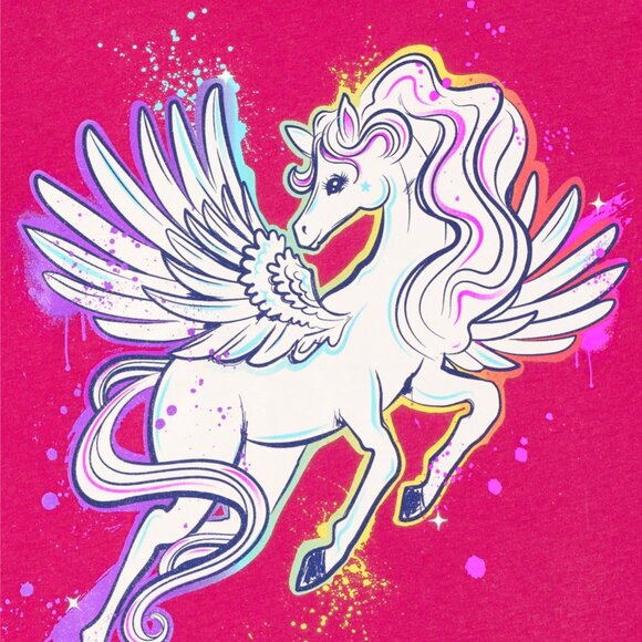 The Childrens Place Girls Unicorn Graphic Tee Short Sleeve 3-Pack-Mult L (10/12) - Picture 2 of 4